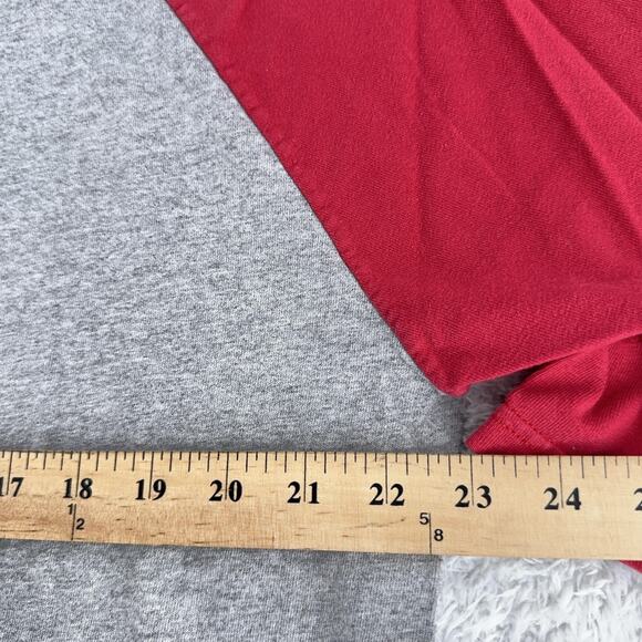 Mickey Mouse Shirt Mens Extra Large Gray Red Raglan 1928 Disney Graphic Tee - Picture 7 of 10